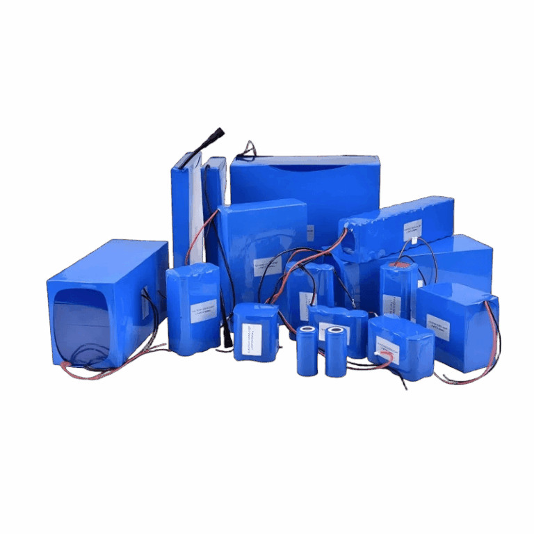 Custom Lithium Battery Packs in Blue PVC for E-bikes, Tools, Robots, and Storage