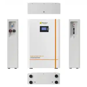 современный дизайн системы хранения энергии для дома в белом корпусе