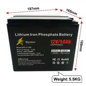 12v-50ah-lifepo4-battery-dimensions-weight-lightweight-5.5kg
