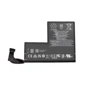 Vollständige Ansicht des OEM-Ersatzakkus F7G für Steam Deck OLED mit 50 Wh Kapazität und Zertifizierungszeichen