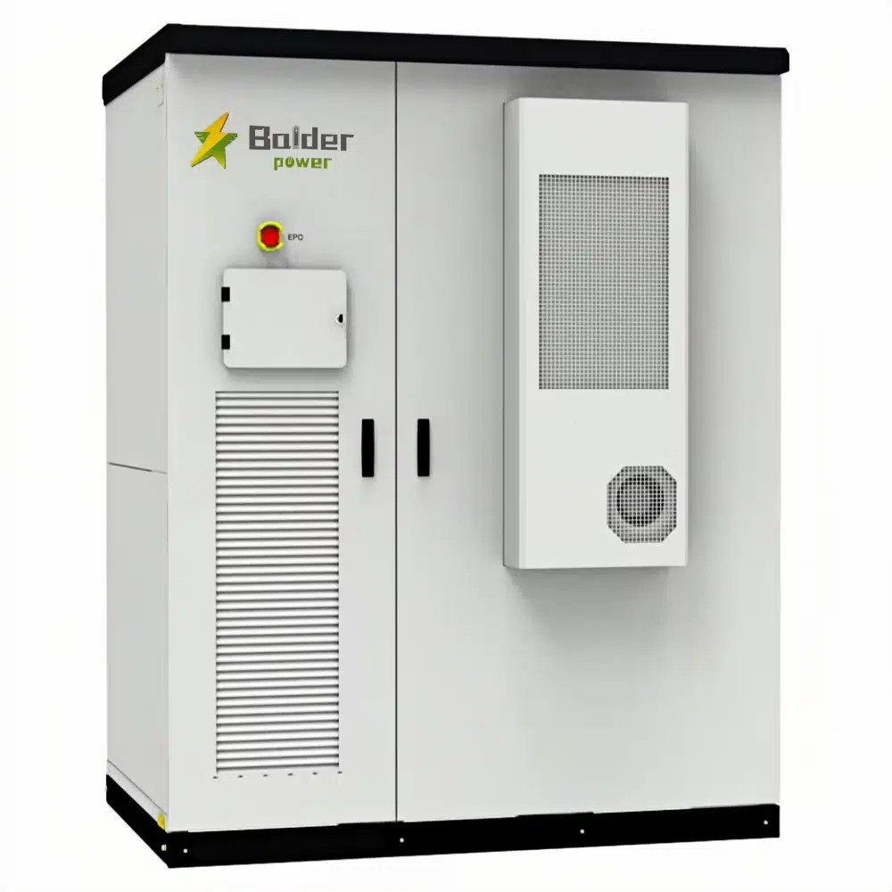 Contêiner CI BESS tudo-em-um de 100 kW e 215 kWh com armazenamento de energia solar híbrido LiFePO4 e resfriamento líquido para aplicações industriais 2.webp