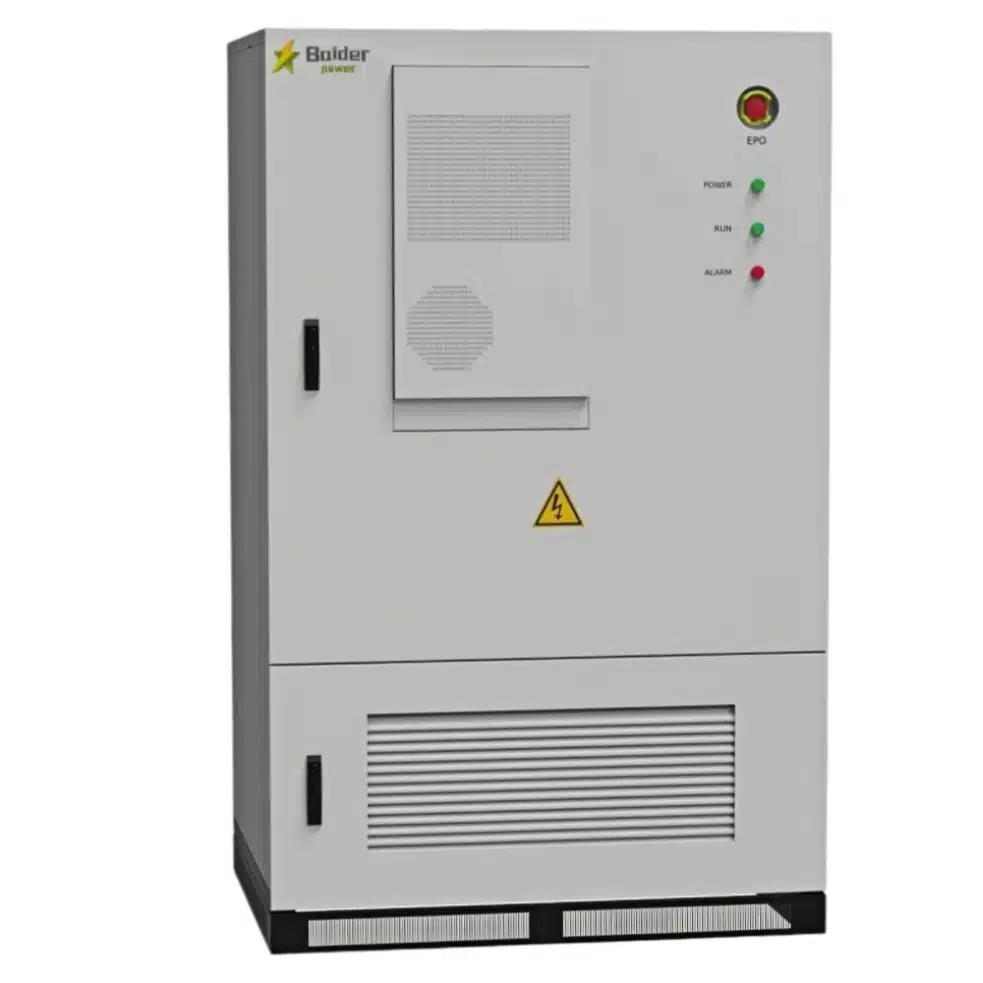 Gabinete BESS CI tudo-em-um de 100 kWh com integração solar híbrida LiFePO4 de 50 kW e refrigeração a ar IP54 para armazenamento de energia comercial 2.webp