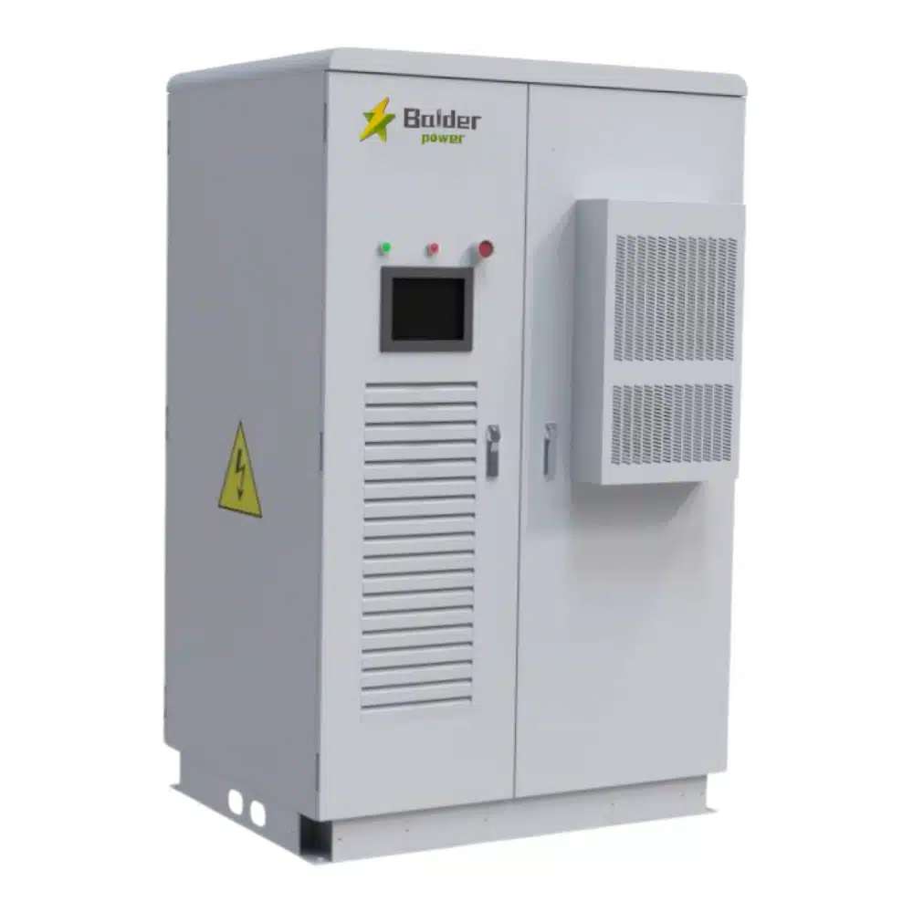 114 kWh All-in-One-Energiespeicherschrank für den Außenbereich, Schutzart IP54, LiFePO4-Hochspannungs-60-kW-Hybridwechselrichter, 1.webp