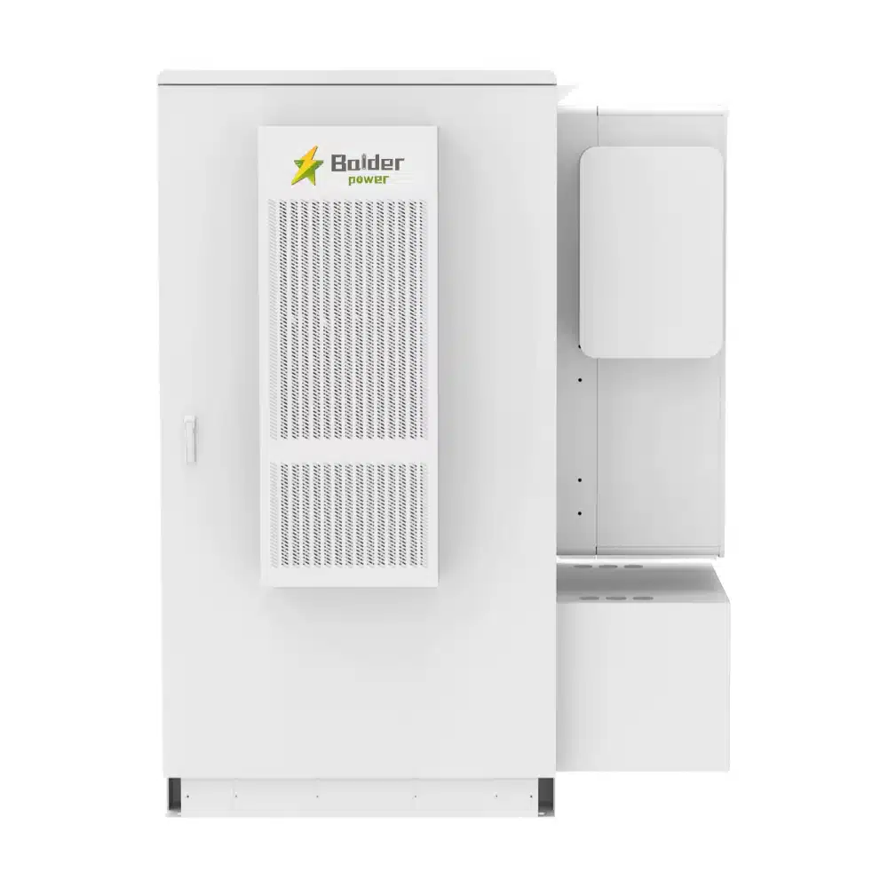 Gabinete de armazenamento de energia de 241 kWh, 768 V, LiFePO4, para uso comercial e industrial, vista frontal.webp