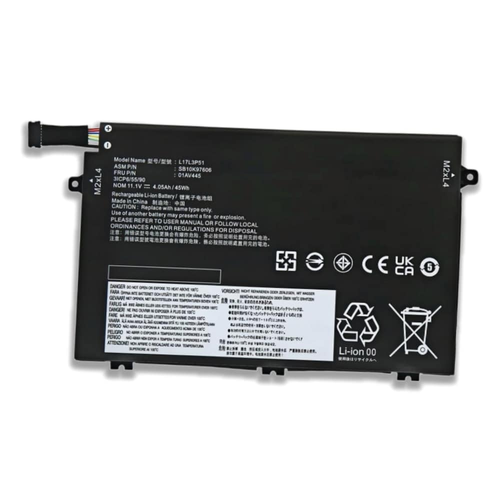 01AV448 replacement battery for Lenovo ThinkPad E480 E490 E580 E590 E14 E15 Gen 1 — 45Wh 11.1V 3 cell Li ion, wholesale stock (2)