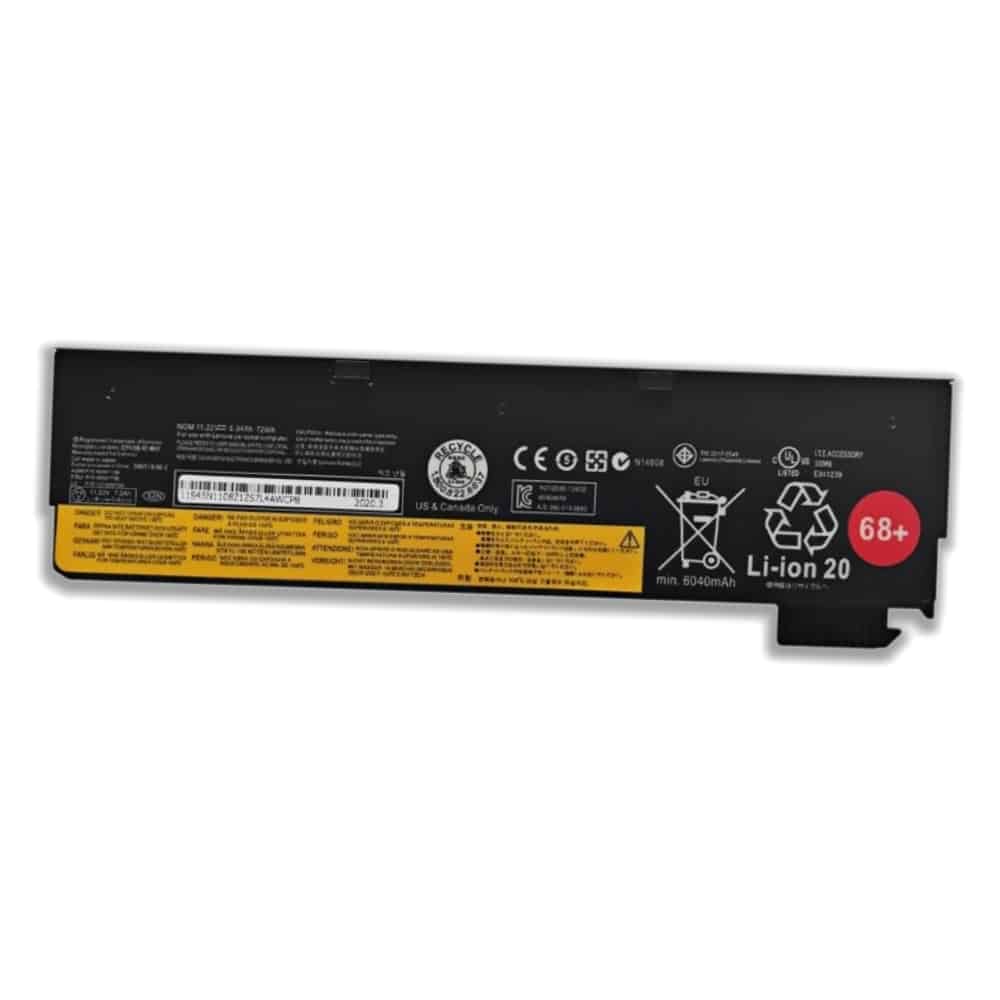 45N1738 replacement battery for Lenovo ThinkPad X240 X250 T440 T450 T460 68+ — 72Wh 11.22V 6 cell Li ion wholesale (1)