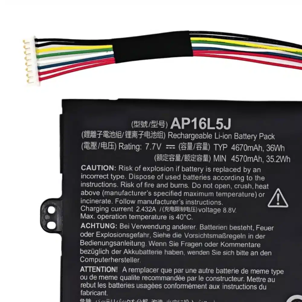AP16L5J battery wholesale 7.7V 36Wh Acer Swift 5 SF514 Spin 1 SP111 TravelMate X5 TMX514 bulk repair supply (4)