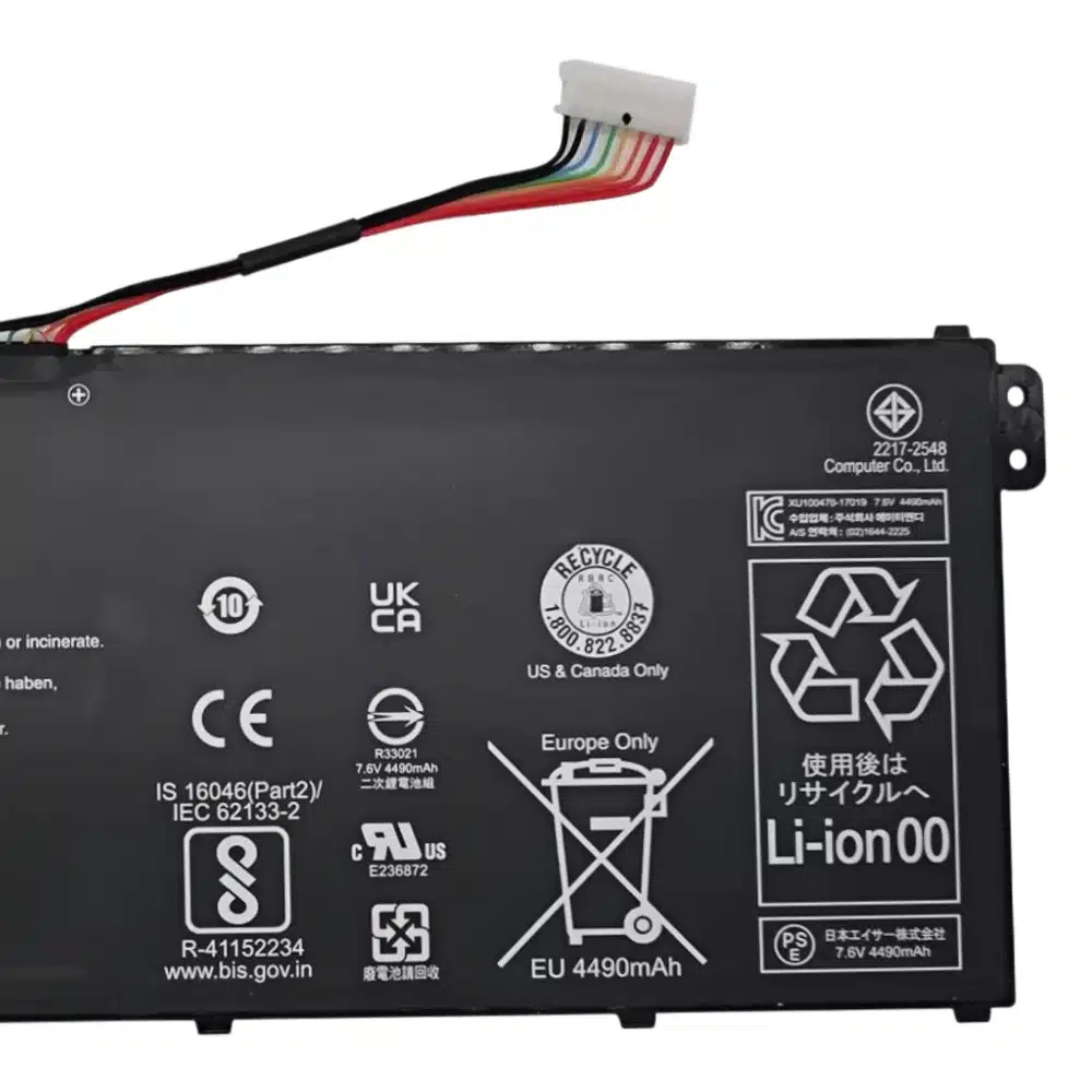 AP16M4J battery wholesale 7.6V 37Wh Acer Aspire 3 A315 A317 bulk supplier plug connector details(3)