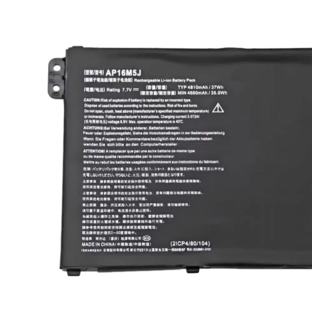 Acer AP16M5J 37Wh Wholesale Replacement Battery Aspire A315 21 A315 51 A114 31 OEM Supplier 2.webp