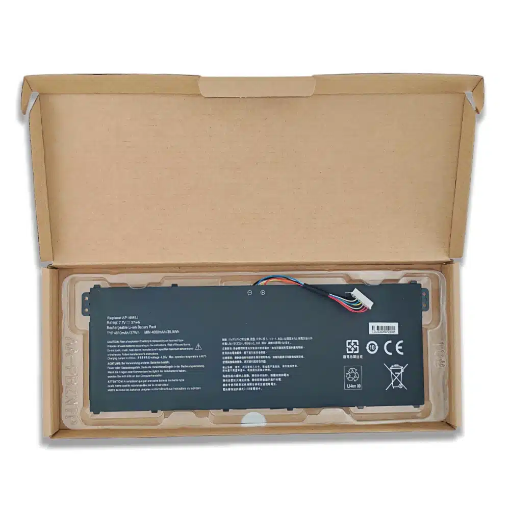 Acer AP16M5J 37Wh Wholesale Replacement Battery Aspire A315 21 A315 51 A114 31 OEM Supplier factory packing.webp