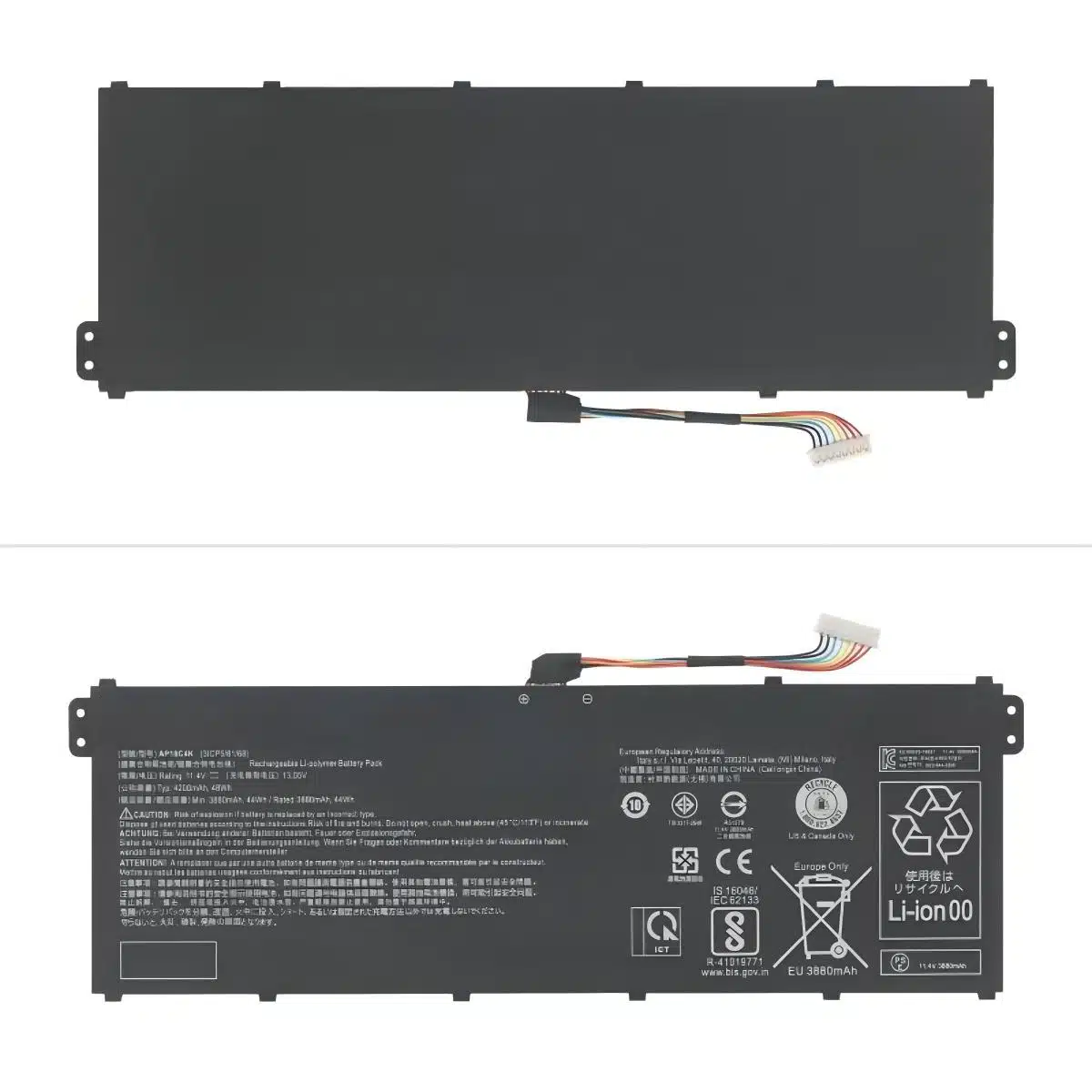 Acer AP18C4K Wholesale 11.4V 48Wh 3 Cell Li Ion Replacement Battery Bulk Supplier 2.webp