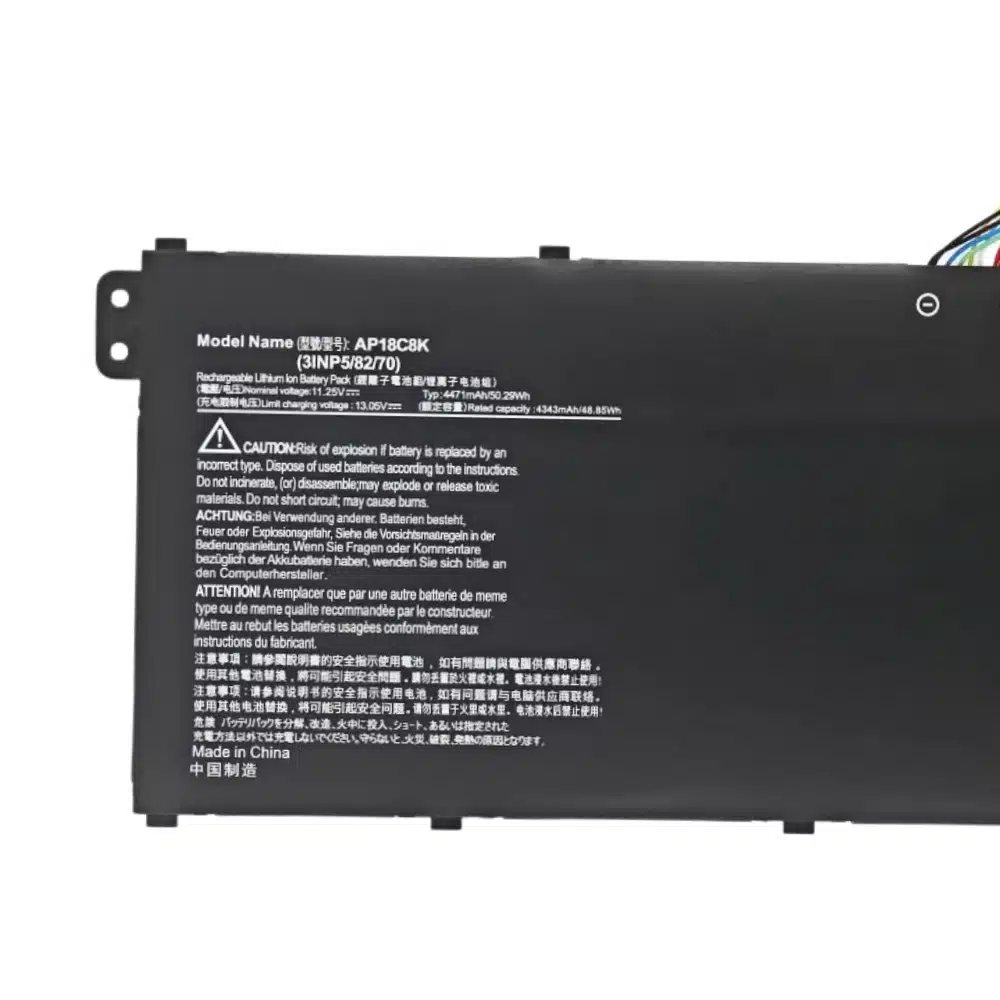 Acer AP18C8K 50.29Wh OEM Replacement Battery Swift 3 SF314 42 SF314 57 Aspire 5 A514 52 Chromebook 314 C933 TravelMate P2 Bulk Supply 4.webp