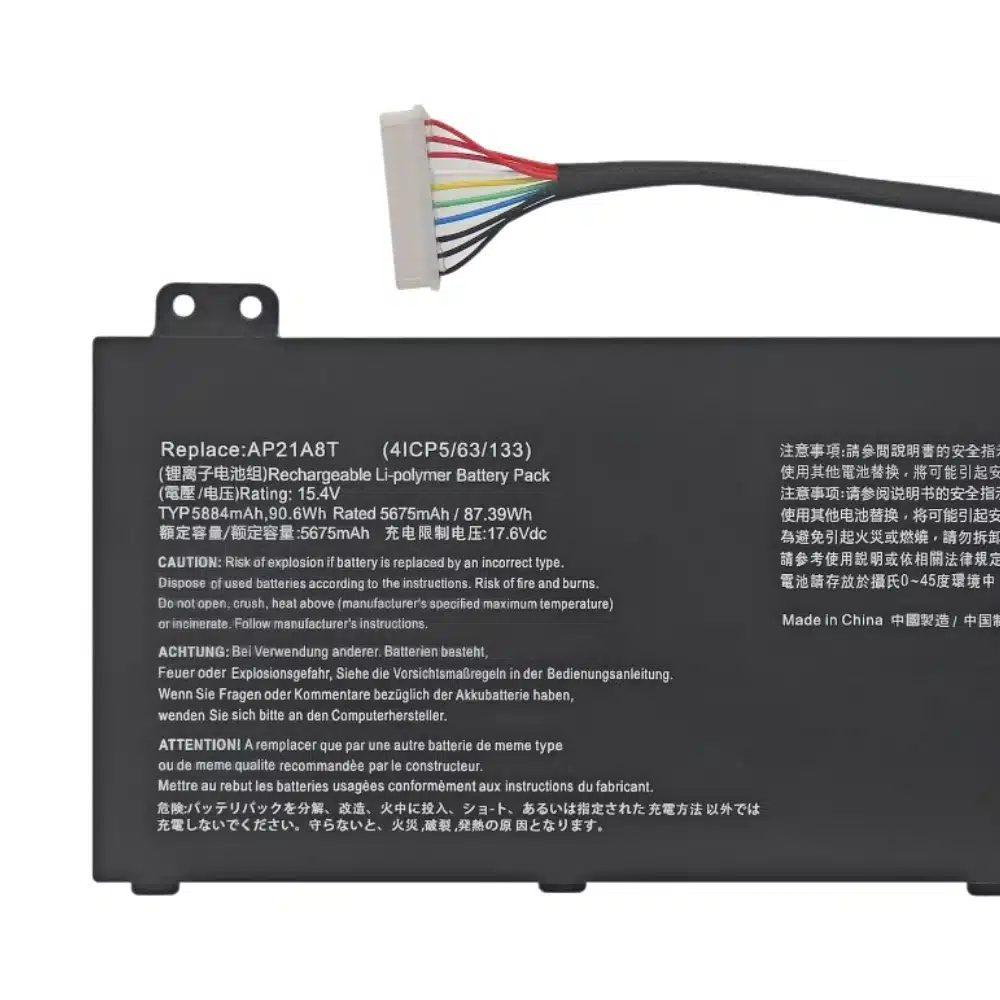 Acer AP21A5T 15.4V 90Wh 4 Cell Li Ion Gaming Laptop Battery Wholesale Manufacturer Bulk Supplier (3)