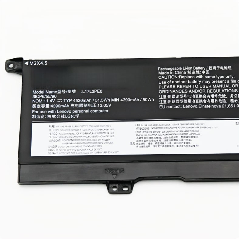 L17L3PE0 replacement battery for Lenovo Yoga 730 15IKB 730 15IWL — 51.5Wh 11.25V 3 cell, bulk trade supply (1)