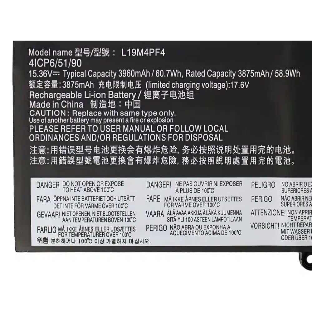 K KYUER L19D4PF4 L19C4PF4 L19M4PF4 Batterij voor Lenovo Yoga Slim 7-14ARE05 7-14IIL05 7-14ITL05 Ideapad Slim 7-14ARE05 7-14IIL05 7-14ITL05 Type 82A1 82A2 82A3 82A4 82A5 82A6 5B10W65297 5B10W65273