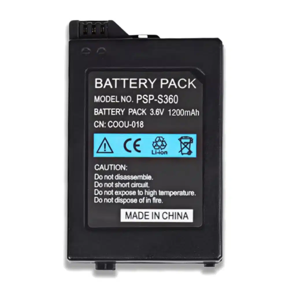 PSP S110 3.6V 1200mAh Sony PSP 2000 PSP 3000 Slim Replacement Battery Wholesale OEM Factory Supplier 1.webp