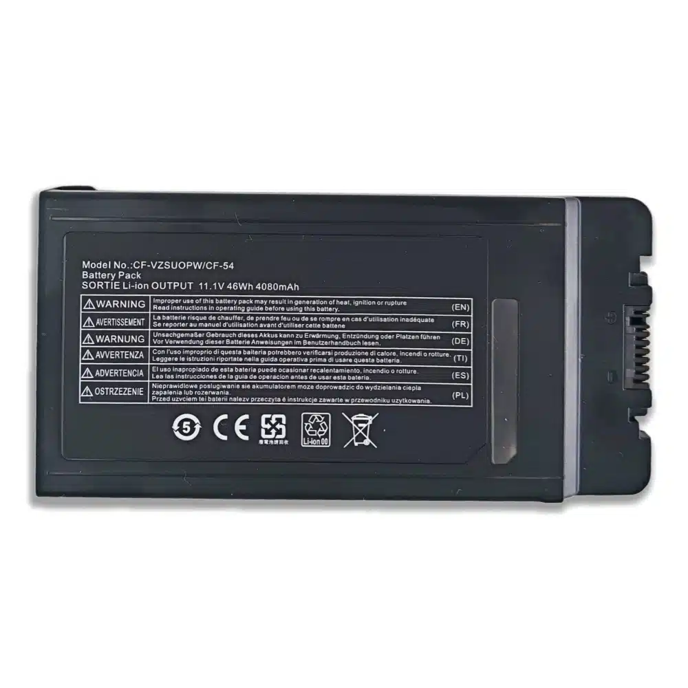 Panasonic CF VZSU0PW 46Wh 6 Cell Battery CF VZSU0GW CF VZSU0KW CF VZSU0PR Toughbook CF 54 MK1 MK2 MK3 OEM Wholesale 1.webp