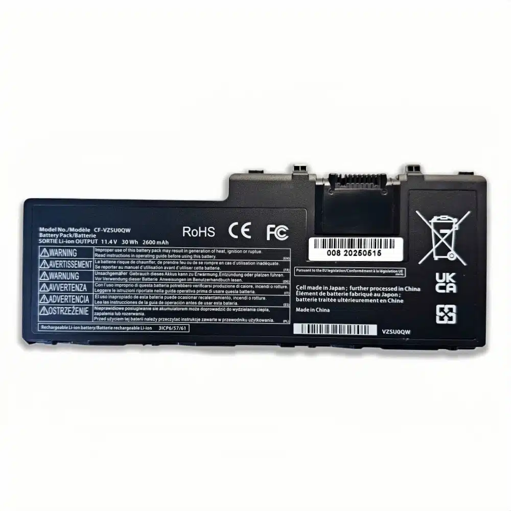 Panasonic CF VZSU0QW 30Wh 11.4V Li ion Battery CF VZSU0QK CF VZSU0QJS Toughbook CF 20 MK1 MK2 Toughpad FZ A2 OEM Wholesale 2.webp