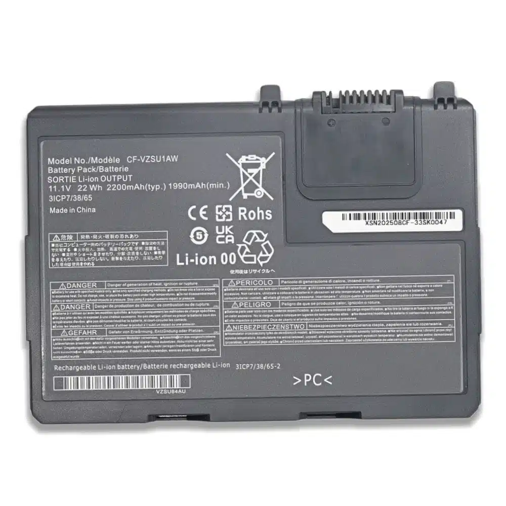 Panasonic CF VZSU1AW 22Wh 3 Cell Replacement Battery CF VZSU1AR CF VZSU1AJS Toughbook CF 33 MK1 MK4 OEM Wholesale 3.webp