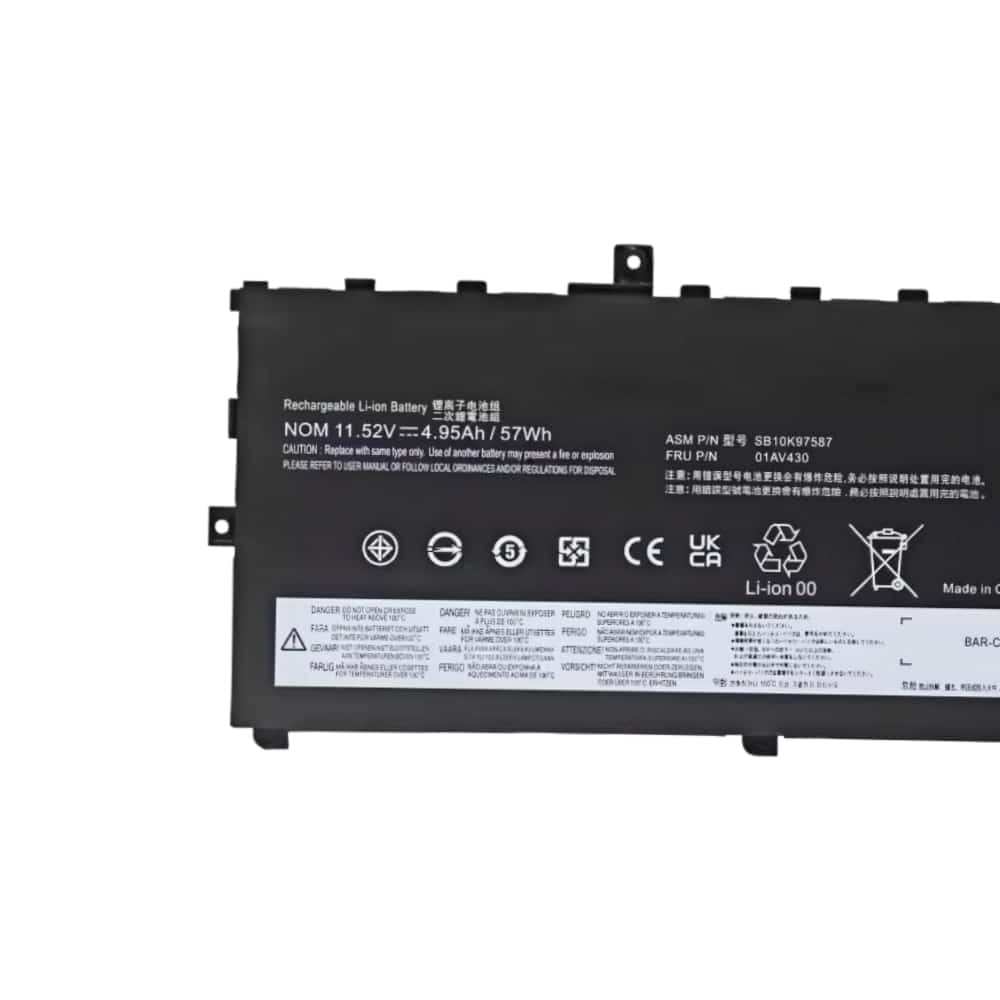 01AV430 57Wh 11.52V replacement battery for Lenovo ThinkPad X1 Carbon 5th Gen 6th Gen 2017 2018 — factory direct supply (3)