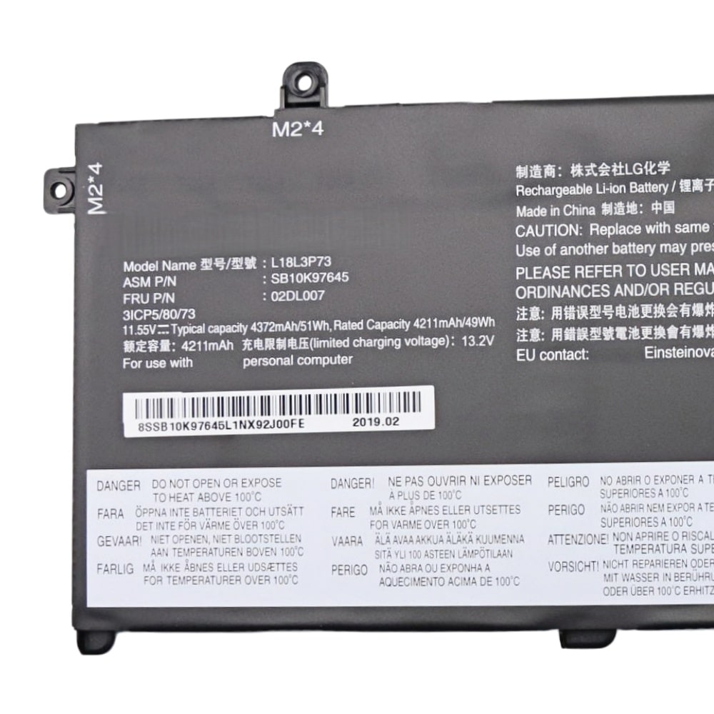L18L3P73 51Wh 11.55V replacement battery for Lenovo ThinkPad T490 T495 P43S T14 Gen 1 2 P14S Gen 1 2 — wholesal (2)