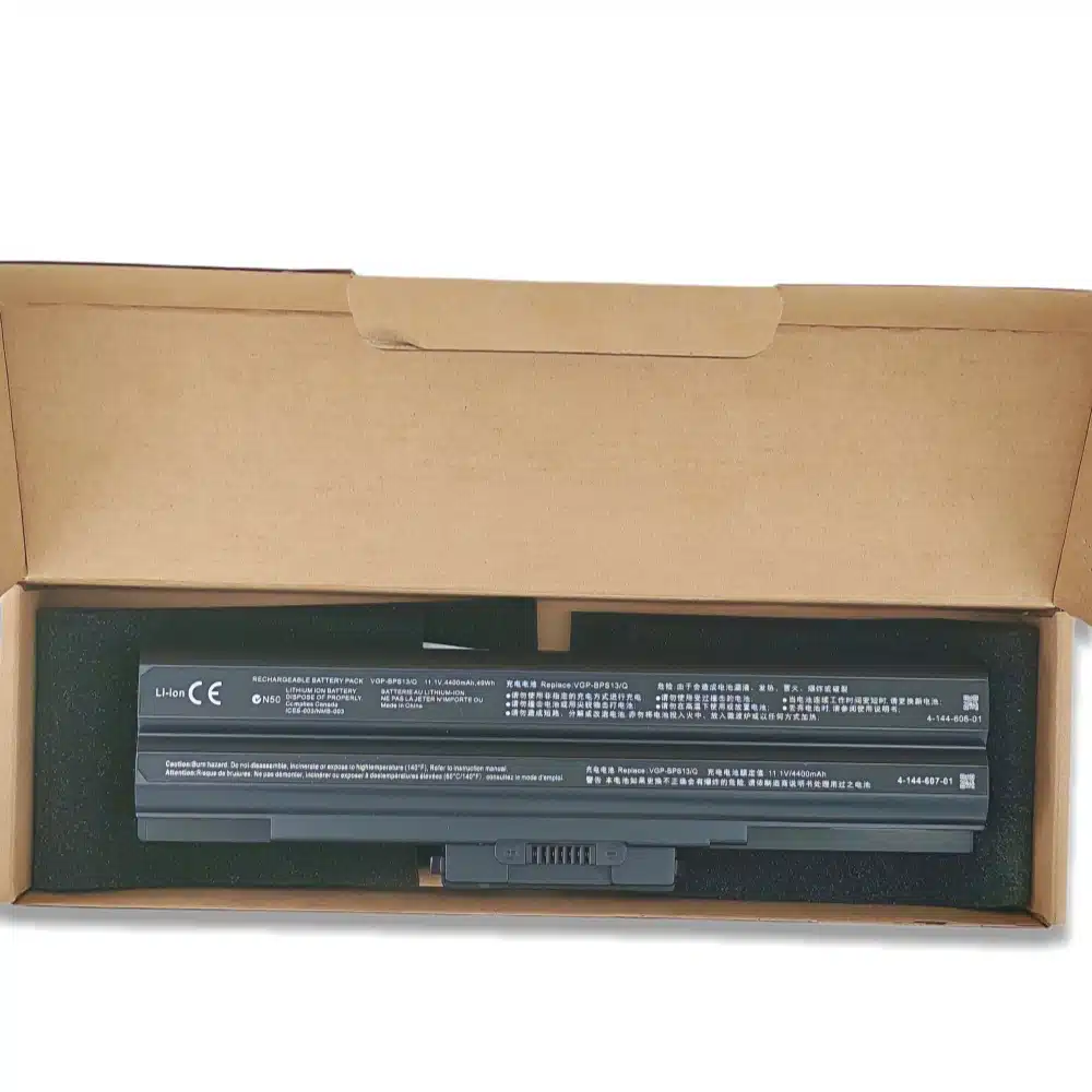 vgp bps13 sony vaio vgn aw vgn cs vgn fw 111v 4400mah black packing box(1)