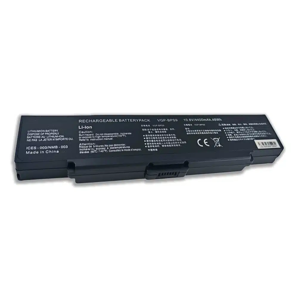 vgp bps9 sony vaio vgn ar vgn cr vgn nr vgn sz 111v 49wh black wholesale supply battery plug connector details(1)