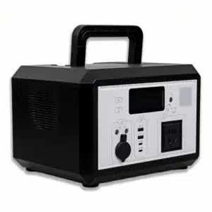 bpe 600w portable power station front view black