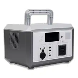 bpe 600w portable power station front view grey